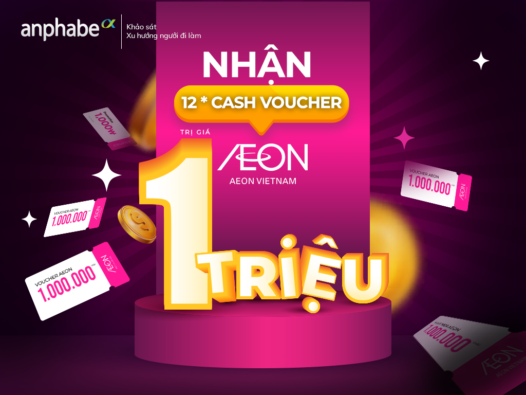 Cash voucher trị trá 1 triệu VNĐ - AEON Việt Nam