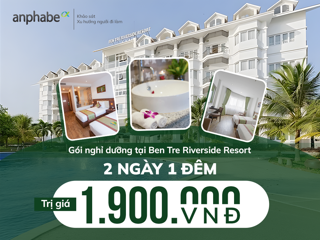 Cơ hội trúng quà từ Ben Tre Riverside Resort
