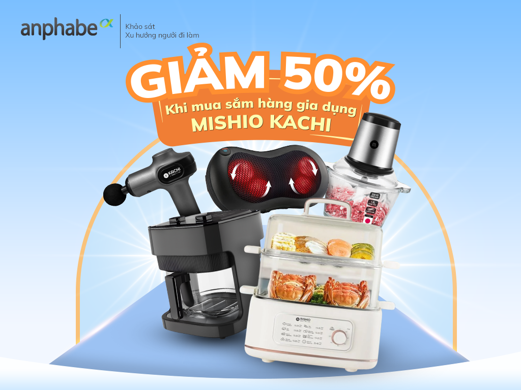Ưu đãi từ Mishio Kachi - GIẢM 50% KHI MUA SẮM HÀNG GIA DỤNG